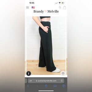 brandy melville john galt anastasia wide leg flare sweatpants